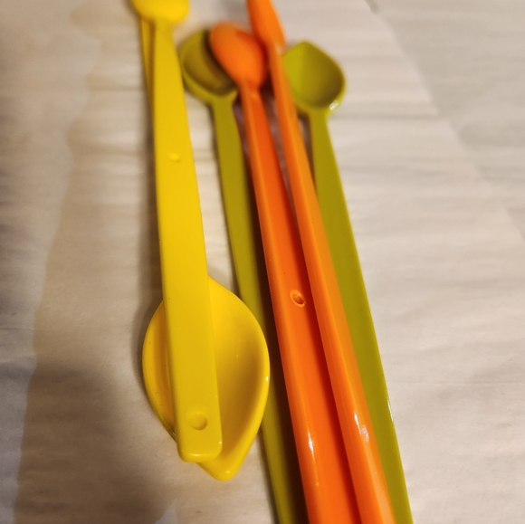 Retro 1969 Fruit and Frappe Summer Coasters and Stirrers Gift Set Made in USA - Picture 5 of 9